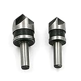 2 x 82 度の面取り角度 HSS 5 溝皿穴ドリルビットツールキット耐久性に優れたセット
