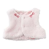 (チャックル) chuckle * スウィートガール * ボア 花柄 リバーシブル ベスト ピンク 50-70cm P9006-00-20