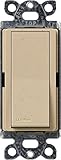 Lutron SC-4PS-DS Diva Satin Colors 15-Amp 4-Way Switch, Desert Stone [並行輸入品]