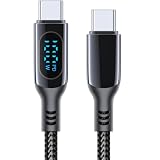 MINSLIS DC01 USB Type C ケーブル 100W/5A PD対応 Type-C to Type-C 急速充電 出力スクリーン表示 ナイロン編み タイプc 充電コード iPhone 17/16 Pro/16 Plus/16 Pro Max, MacBook Air/Pro 13'', iPad Mini 6/Pro/Air, Switch等USB-C機種対応 (1.2m)