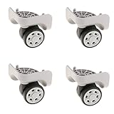 Dolity スーツケース用　交換ホイール　車輪補修部品　取替え　4ピース　グレー