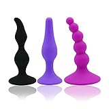 Dagly(TM) （3個/ロット）初級アンアルプレジャーシリーズ - シリコーン柔軟なアンアルバットP1のUG挿入ワット/強力な吸盤、UniToのYS YSへ