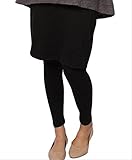 マタニティー スカート＆レギンス 膝丈１０分丈 ウエスト部分 ゴムタイプ 大人デザイン シンプル 韓国（ブラック,3XL）