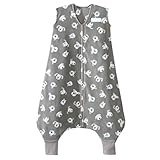 HALO SleepSack Early Walker Micro Fleece Wearable Blanket, Gray Pooch, Large by Halo