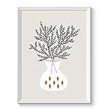 ポスター アートポスター A4 A3 A2 北欧 木 花 植物 おしゃれ インテリア フレームなし 花瓶 A4サイズ（ポスターのみ） 027A4