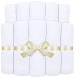 Utopia Towels -コットンウォッシュクロス(白、25 x 25 cm、10パック)洗えるタオル