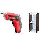 『電動ドライバー 充電式 RD110-R レッド』と『スペースユニット 幅25×奥行29×高さ60cm オフホワイト/ウォールナットブラウン UB-6025』のセット