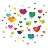 WallCandy Arts ウォールデコステッカー オーバーラッピングハート oh01