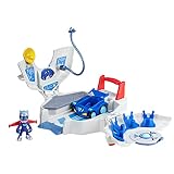 PJ Masks パワーヒーローズ PJパワーQプレイセット 本部セット 車とフィギュア付き スーパーヒーローおもちゃ 3歳以上の男の子と女の子向け