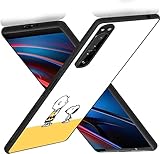 BELSAV Xperia 1 III ケース スヌーピー キャラクター 可愛い 薄型 指紋防止 安心保護 軽量 (Xperia 1 III)