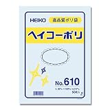 HEIKO ポリ規格袋 ヘイコｰポリ No.610 紐なし 006620000 50枚入り