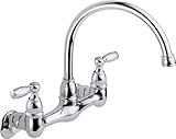 Peerless P299305LF Choice Two Handle Wall Mounted Kitchen Faucet, Chrome [並行輸入品]