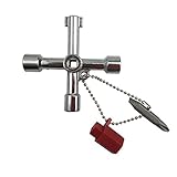 5で1クロススイッチキーレンチでユニバーサルスクエアトライアングル列車電気食器棚ボックスエレベーターキャビネット合金ドライバー