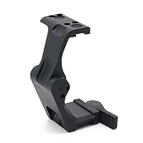 UNタイプ FAST FTC OMNI 2.26" Magnifier Mount G33/G43/G45 対応マグニファイアマウント QD レバーマウント フリップ可動式マウント20mmレールに対応 クイックデタッチ マウント レプリカ セットアルミ合金製 (ブラック)