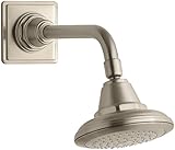 KOHLER K-13137-BV Pinstripe Single-Function Showerhead, Vibrant Brushed Bronze [並行輸入品]