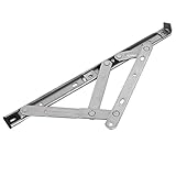 uxcell ウィンドウ摩擦ヒンジ 303 mm 304ステンレス スチール ケースメント トップ サイド シルバー トーン