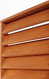 特注ルーバー・ラティスフェンス匠（目隠し）チーク色・木製（高さ＋横幅＝合計300cm以内）（ウッドフェンス）日本製