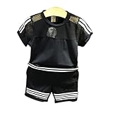 YUEGUANG ベビー服 子供服 男の子女の子 赤ちゃん 柔らかい　半袖　Ｔシャツ　パンツ　上下セット キッズ服 パジャマ セット　夏　男の子 スーツ 　服　半袖シャツ　パンツ　子供服 ベビー パジ