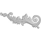 Ekena Millwork ONL15X05RB-L 15 3/4-Inch W by 5 1/8-Inch H by 1 1/8-Inch P Robin Scroll Onlay, Left [
