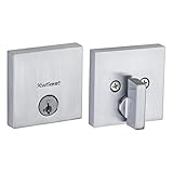 クイックセット258sqt-s Downtown低プロファイルSingle円柱デッドボルトwith SmartKey Tec、サテンクローム