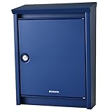 brabantia (ブラバンシア) B110 郵便ポスト 北欧 おしゃれ 壁掛けタイプ 鍵付き ポスト 郵便受け ブルー