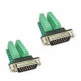 So-myshtech DB15 オス コネクタ モジュール 15ピン アダプタ 2個
