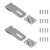 BCP 2個シルバーカラーステンレススチールドアロックラッチ留め金留め金、with Screws