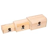 3サイズ木製ジュエリーボックス収納ギフトボックスクラフトアートプライベートグッズOrganized Box