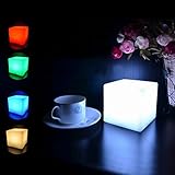 Tinksky LEDキューブライトマルチカラーコードレス夜ランプ(電池式)