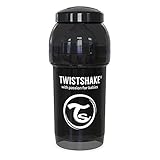 TWIST SHAKE (ツイストシェイク) ツイストシェイク カラフル 哺乳びん プラスチック製 180ml ブラック