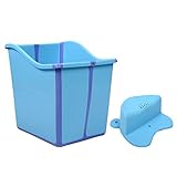 子供用バスタブ/子供用クイーンバスタブベビーバスタブ/子供用バスタブパディベビーバスタブバスタブ/ 0歳〜10歳のベビーバスタブ (色 : 青)