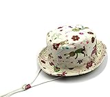 （アダ二ナ）Adanina ベビー 帽子 日よけ 帽子 キッズ つば広い ビーチキャップ コットンハット お出かけ用 花柄 プリント 女の子 男の子 男女児 紫外線 UVカット 日よけ 日焼け止め 子