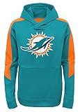 Miami Dolphins Youth NFL「太字ロゴ"パフォーマンスフード付きスウェットシャツ