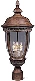 Maxim Lighting 3460CDSE, Knob Hill Cast 3 Light Outdoor Pole/Post Lantern, Sienna [並行輸入品]