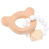 Baosity 全9種類 歯がため おしゃれリング ベビー玩具 天然木 赤ちゃん - ベア