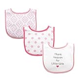 Luvable Friends Baby Drooler Bibs for Girls, Thank Heaven by Luvable Friends