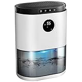 KLOUDIC 除湿機 小型 除湿器 軽量 2.3Ｌ大容量水タンク ディスプレイ搭載 タイマー付き 結露防止機能付き 強力除湿 梅雨対策 カ