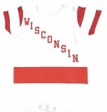 Wisconsin Badgersベビーボディスーツクリーパー – ホワイト ホワイト