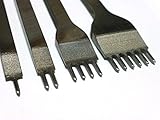 Astral レザークラフト 工具 菱目打ち 4本 セット サイズ幅 4種類 処理 細工 創作 DIY (3mm)