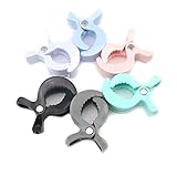 Mamimami Home 安全素材 プラスチック ベビーカー ペグ 6個・6色 7.4x4.4x2.4cm カバーブランケットクリップ DIY おしゃぶり ベビーおもちゃ オーガナイザ アクセサリ 