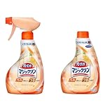 フローリングマジックリン 【まとめ買い】フローリング掃除洗剤 油汚れ つや出しスプレー (本体 400ml＋詰め替え 400ml)