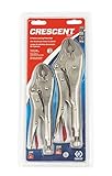 Crescent CLP2SETN 7 & 10 Curved Jaw Locking Plier Set (2 Piece) by Crescent