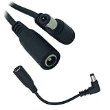 Rosebe【2本セット】DC 電源 アダプタ 変換 プラグ 5.5 mm * 2.1 mmメス→ 5.5 mm x 2.5mmオス アダプタージャック (10cm)ノートパソコン DC電源 アダプタ 変換プラグ