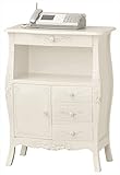 アンティーク調家具 クラシカルシリーズ ファックス台 【ホワイト】