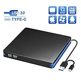 BlueFire DVDドライブ 外付け USB3.0 ポート 軽量スリム ポータブルドライブ...