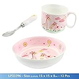 Lesser and Pavey - Little Treats Little Sunshine Feeding Set (Pink) by Lesser and Pavey - Little Tre