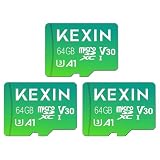 KEXIN MicroSD 64GB 3個セット SDXC UHS-I U3 85MB/s SDカード 64gb Class10 マイクロSDカード 64GB Nintendo Switch 動作確認済 超高速転送 TFカード SDアダプター付