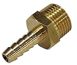 真鍮製 ホースニップル 【ネジ規格】R1/2【ホース差込口外径】9mm