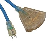 Bayco SL-9106 12/3-Gauge All Season Extension Cord with Lighted Ends and 3 Outlets, 50-Feet [並行輸入品]
