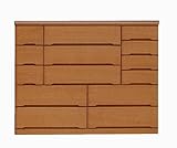 大川家具 ハーティーカンパニー ミドルチェスト サークル 150cm5段 ナチュラル 161889